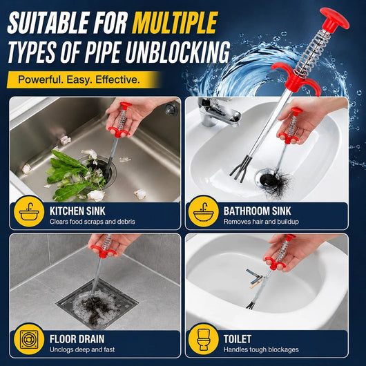 DrainClaw™ — Flexible Drain Cleaning Tool.